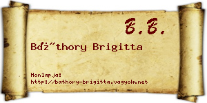 Báthory Brigitta névjegykártya