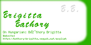 brigitta bathory business card